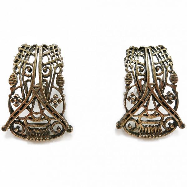 Kalevala Suomen itsenäisyyden juhlakorvakorut tappikiinnitys pronssi #0