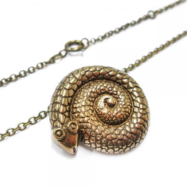 Kalevala Koru Vaskikäärme solki/riipus ketjulla pituus 43-46cm, pronssia #1