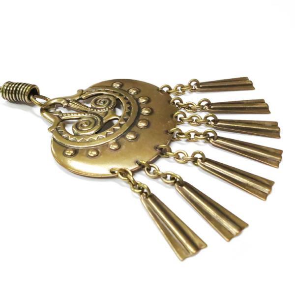 Kalevalakorun iso Kuutar-riipus 70cm pronssi #1