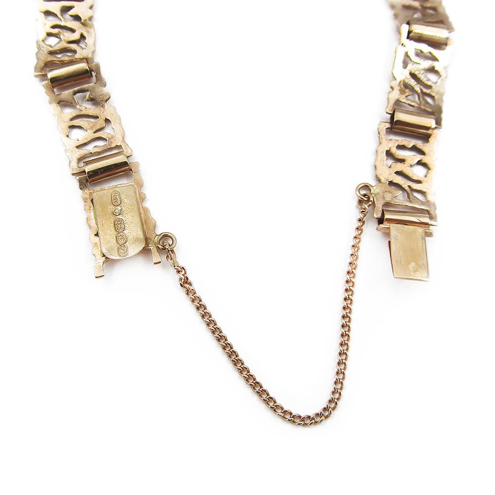 Kultainen ranneketju v.1967 pituus 18cm, lev. 10mm #1