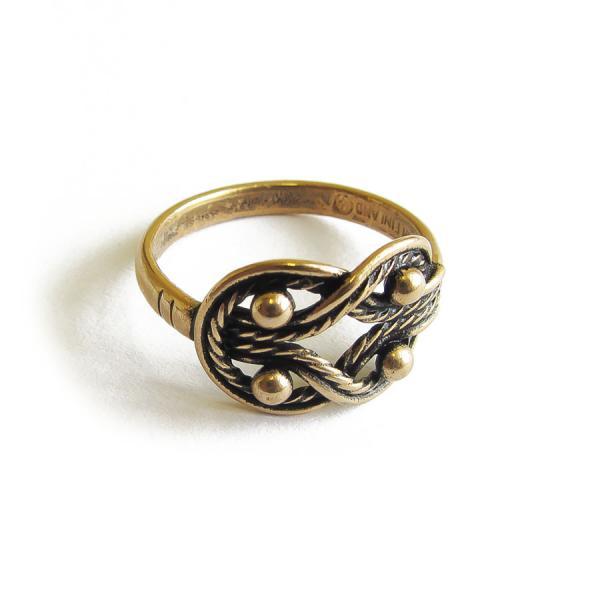 Kalevala Koru Teljänneito pronssi sormus koko 17 #1