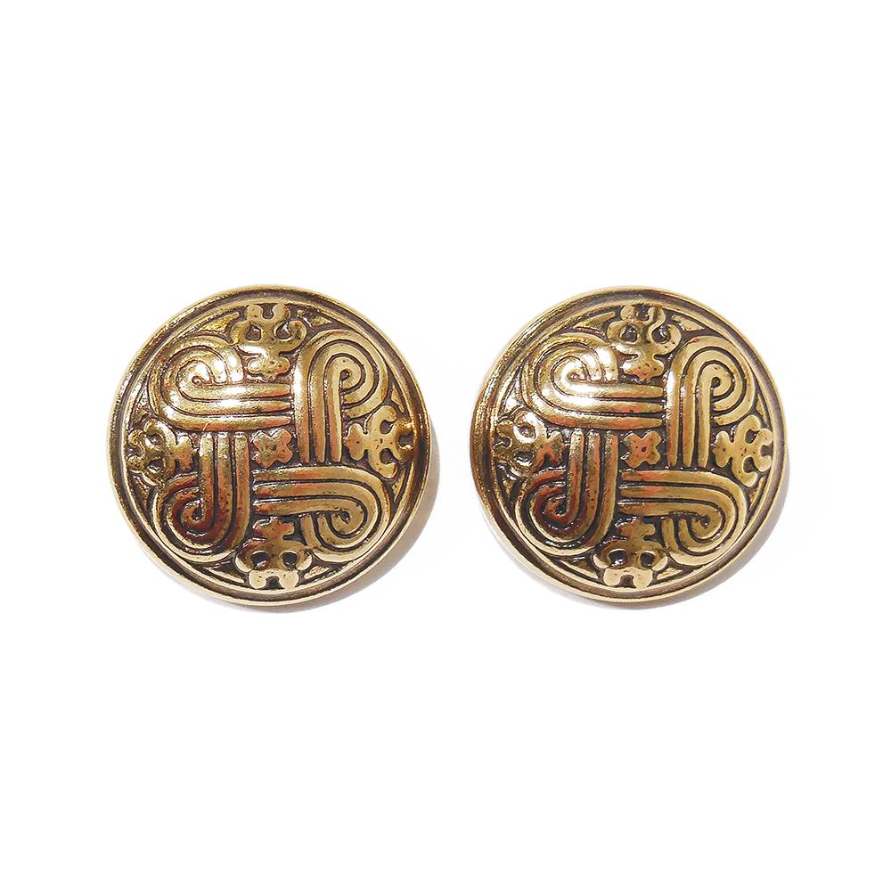 Kalevalan pronssiset Hannun vaakuna -klipsikorvakorut #0