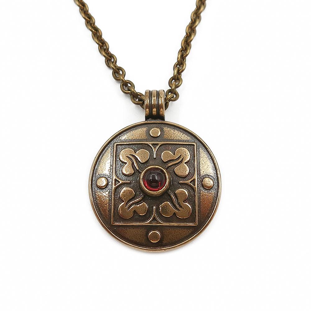 Kalevala Korun Sancta Birgitta kaulakoru 42/45cm granaatti , pronssi #1