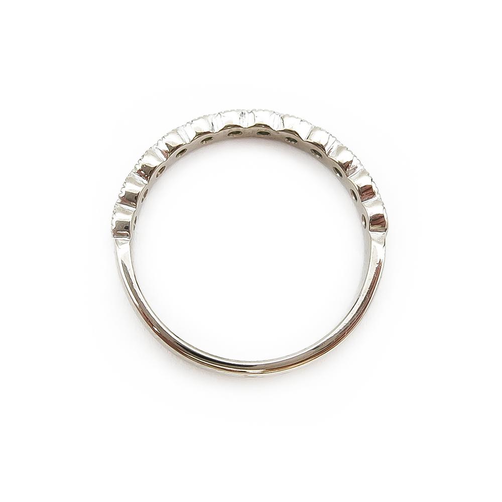 Valkokultainen Princess Leonore -timanttisormus 0,12ct 17mm #3