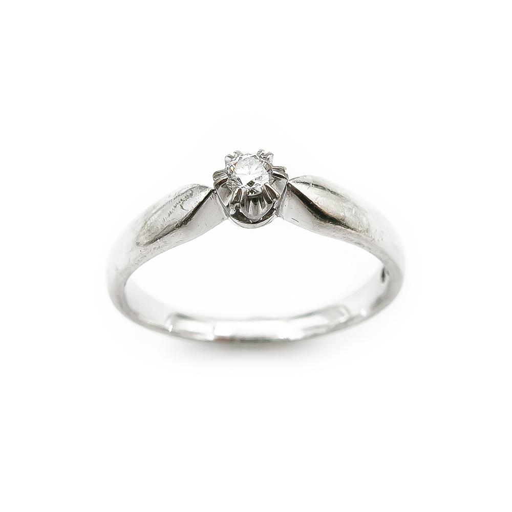 18K Princess Belle -sormus 0,10ct timantilla, kokoa 18mm #1