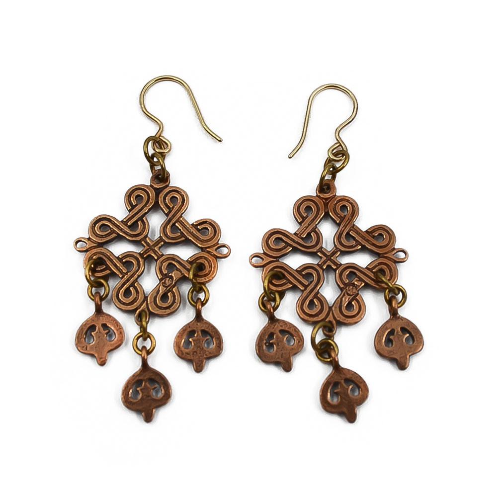 Kalevalan Karjalainen nauhapunos korvakorut #1