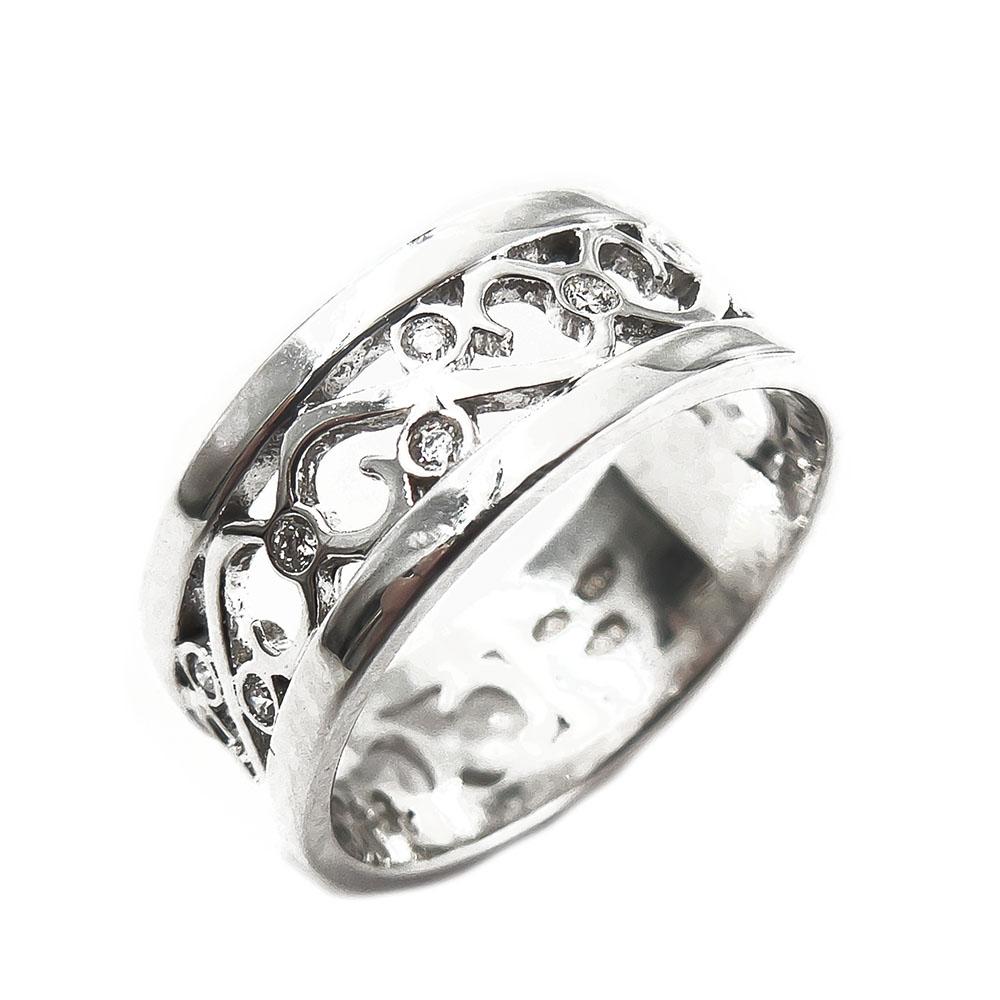 Princess Freja timanttisormus 0,11ct valkokulta,17,25mm #4