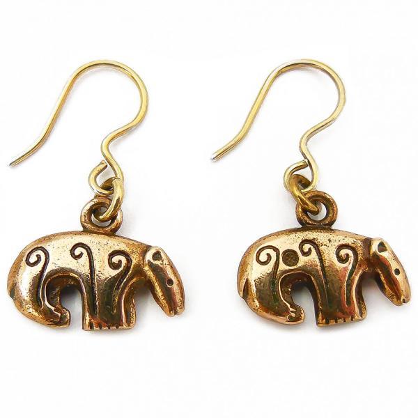 Kalevankarhu korvakorut pronssi Kalevala Koru #0