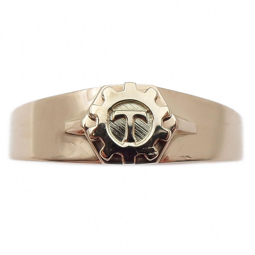 Kultainen teknikon sormus 21mm v.-89 #1