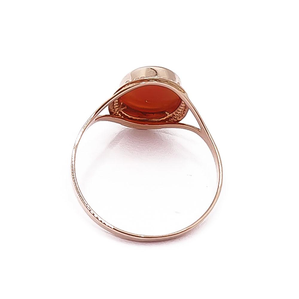 Kultainen camee-sormus 18,5mm v.-90 #2