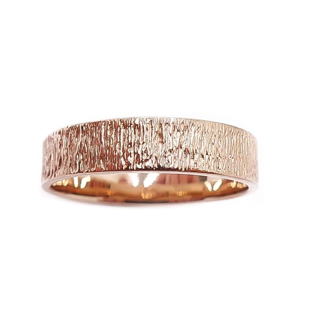 Kultainen kihlasormus kuvio 18,5mm 4,5mm #1