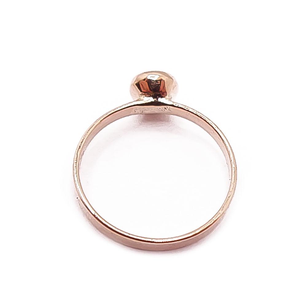 Kultainen kastesormus pinkki #2