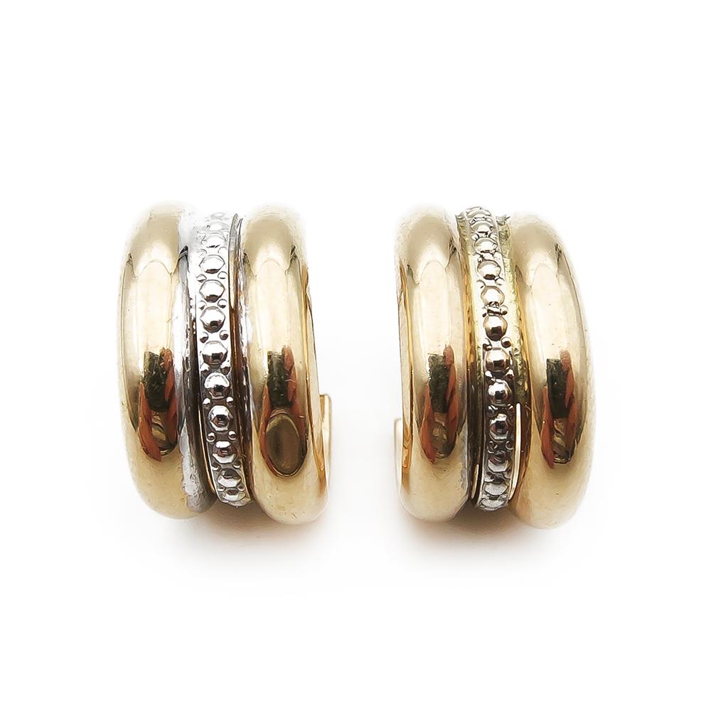 Kultaiset näyttävät korvakorut tapilla lev.10mm #1