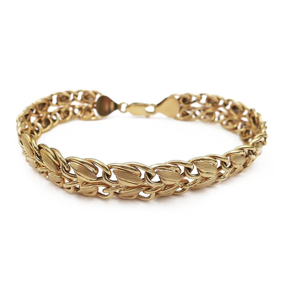 10mm Lehtikuvioitu rannekoru 18cm #0