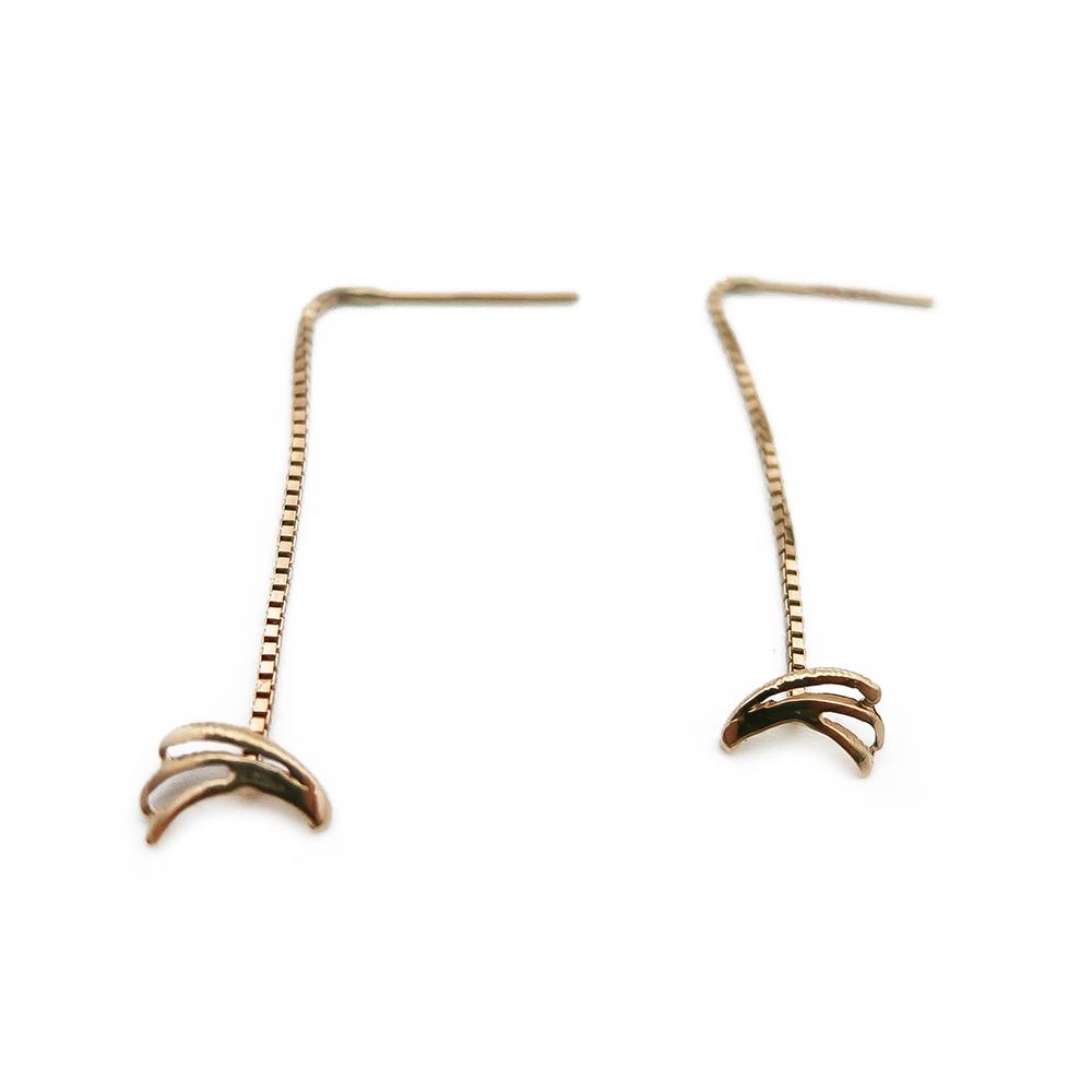 Kultaiset ketjukorvakorut #0