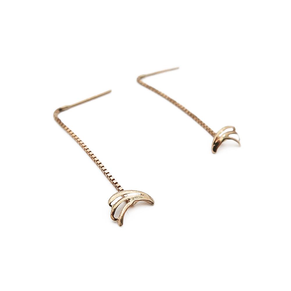 Kultaiset ketjukorvakorut #1