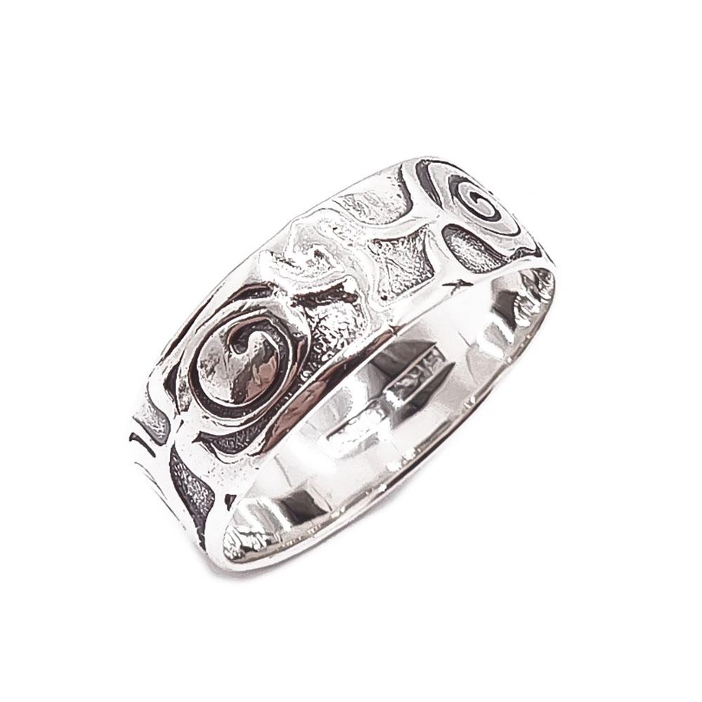 Hopeinen sormus 20,5mm #0