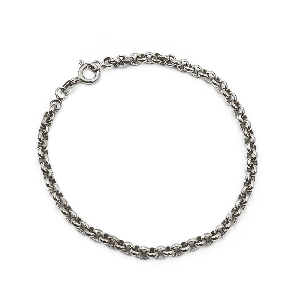 Hopeinen Papu ranneketju 19cm #0