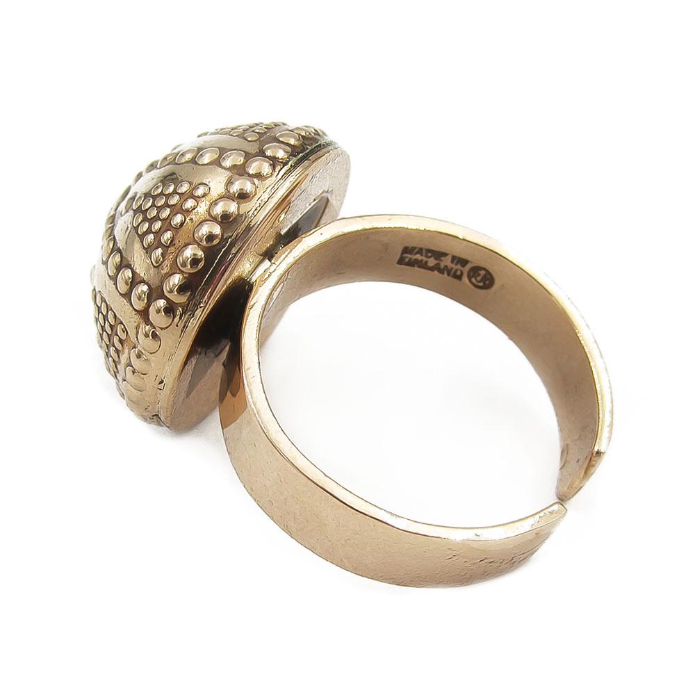 Kalevala Koru Filigraanipallo sormus halk.18.5,sääd, pronssi #4