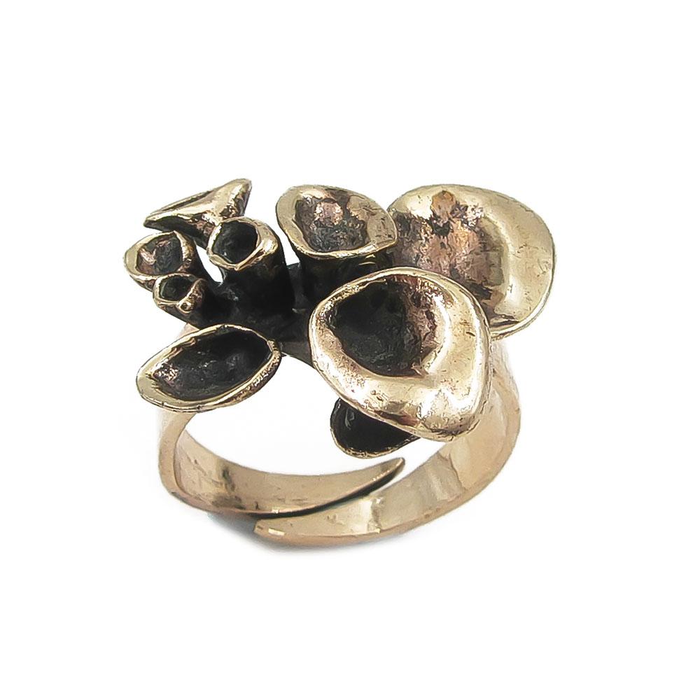 Valo-Koru Jäkälä pronssisormus halk.19mm, sääd. #0