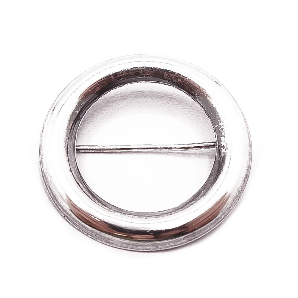 Hopeinen rintaneula v.-73 #0