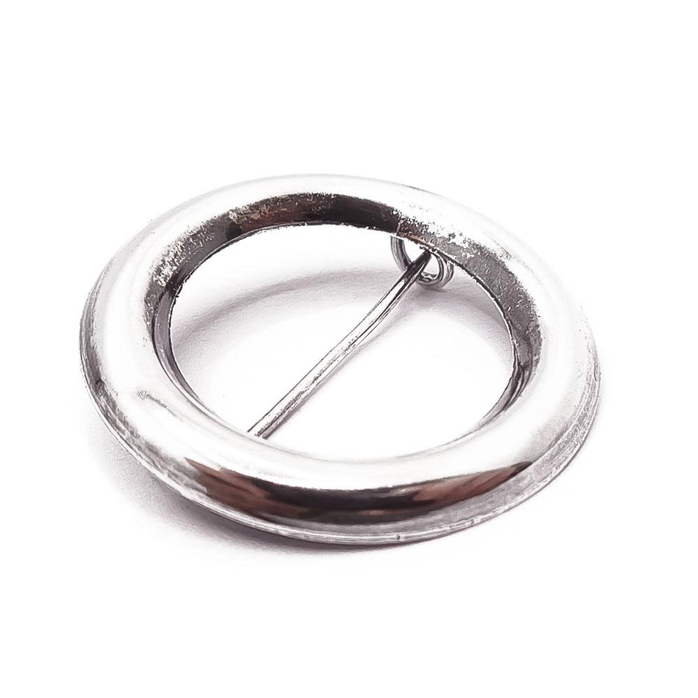 Hopeinen rintaneula v.-73 #1