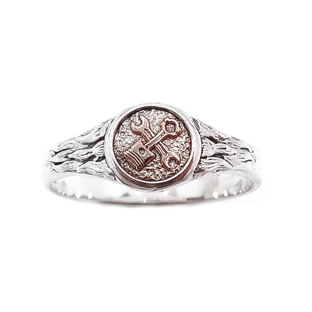 Hopeinen autonasentajan sormus 20,5mm #1