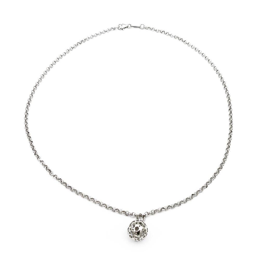 Hopeinen Leppäkerttu riipus 45cm Liisa Vitali #0