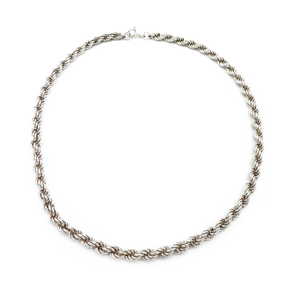 Hopeinen Cordell kaulaketju 5.5mm 45cm #0