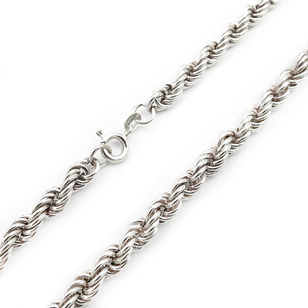 Hopeinen Cordell kaulaketju 5.5mm 45cm #1