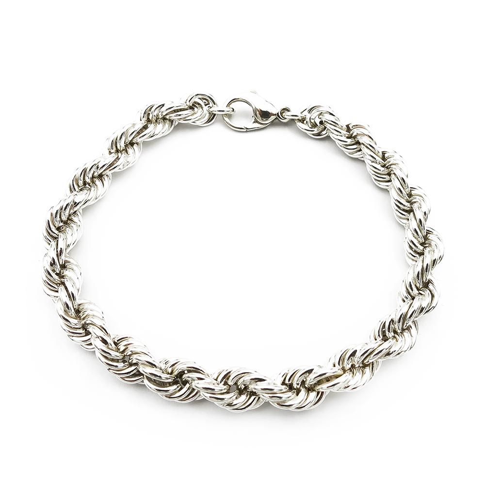 Hopeinen Cordell ranneketju 7mm 20cm #0