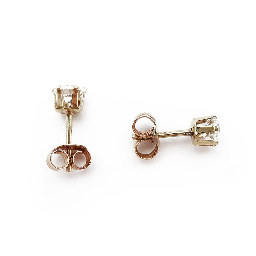 4,5mm Kirkaskivelliset tappikorvakorut #1