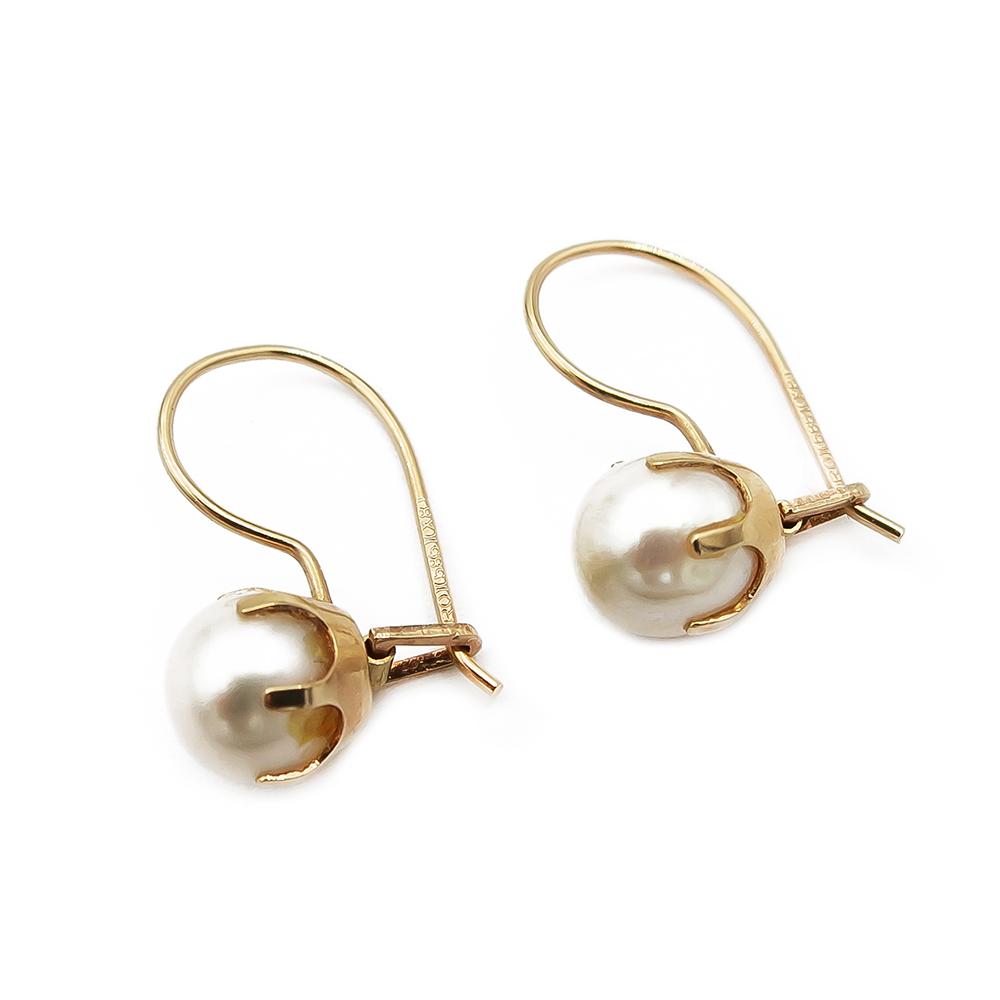 Kultaiset helmikorvakorut 5,5mm #0