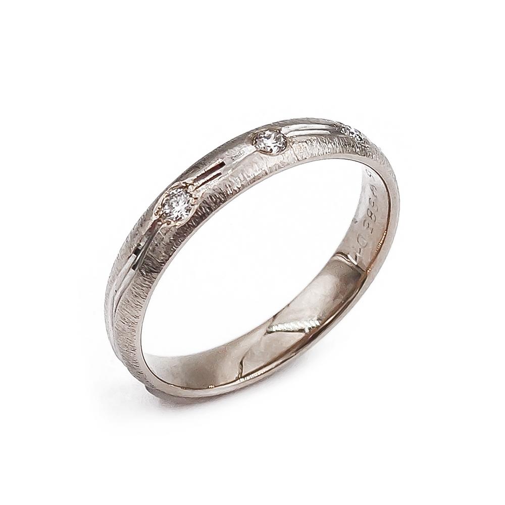 Valkokultainen timanttisormus 3x0.03ct yht. 0.09ct 2002 BOS #0