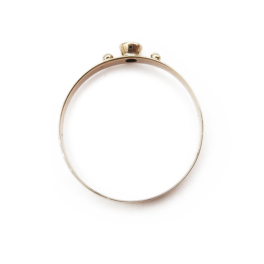 Punakivellinen siro sormus 18,5mm #2