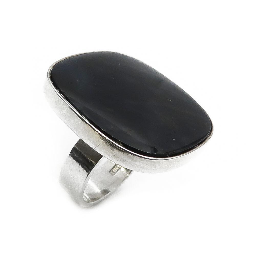 Kalevala koru sormus spektroliittikivellä 16,5mm #0