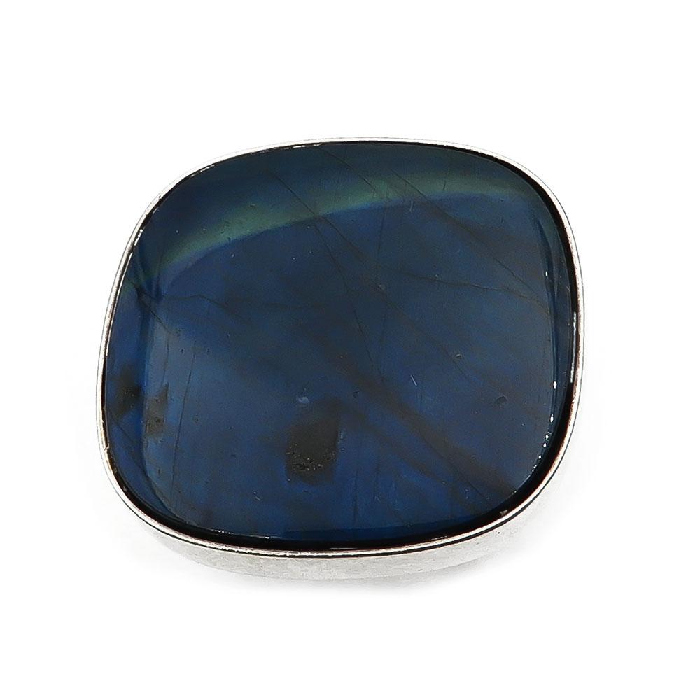 Kalevala koru sormus spektroliittikivellä 16,5mm #1