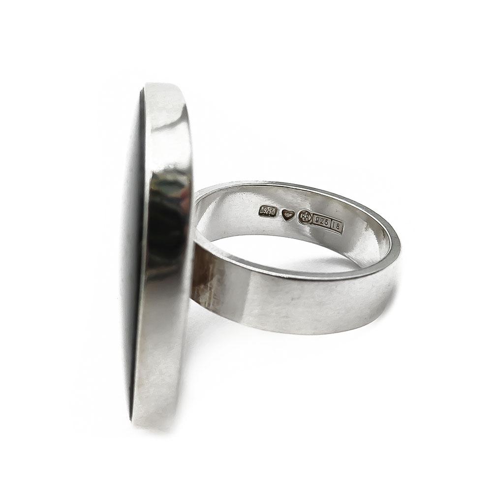 Kalevala koru sormus spektroliittikivellä 16,5mm #3