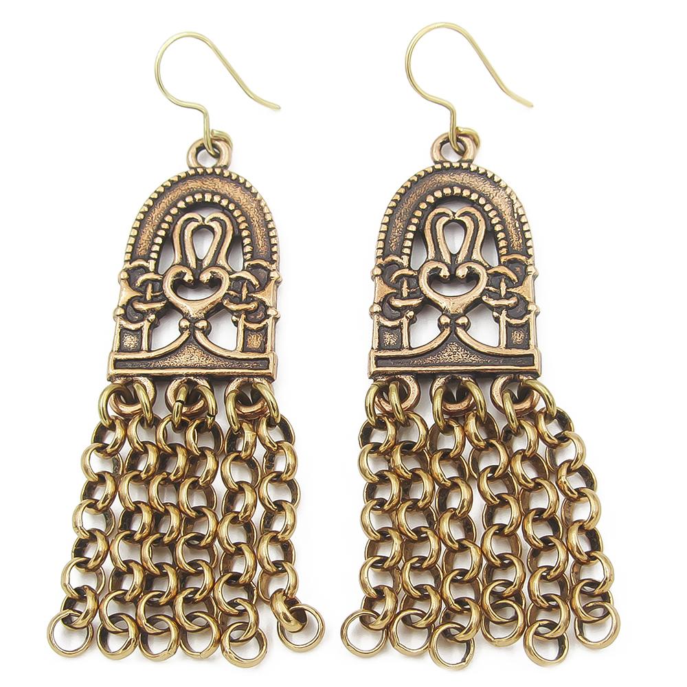 Kalevala korun Paratiisi korvakorut, pronssi #0