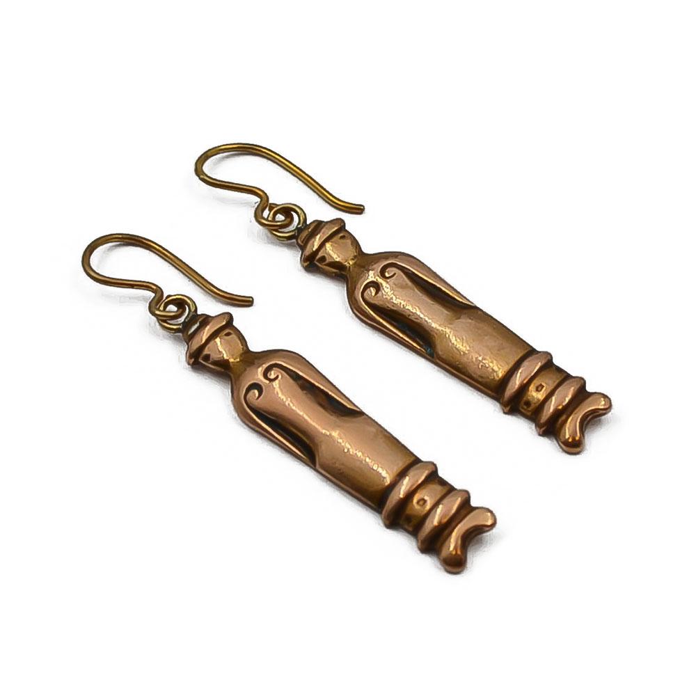 Kalevala korun Nukke korvakorut, pronssi #0