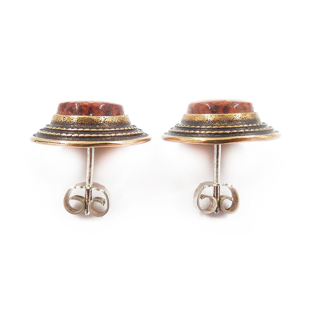 Kalevala koru korvakorut graniitti, pronssi #1