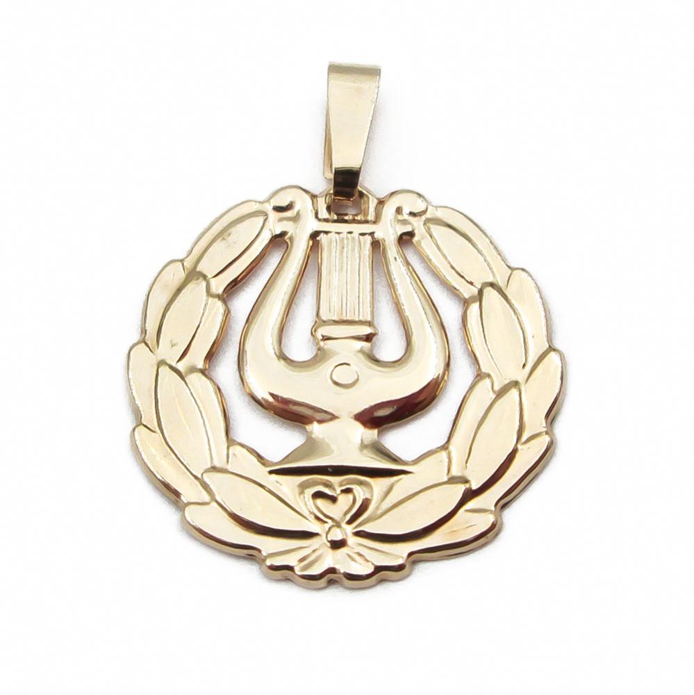 Kultainen Lyyra riipus #0