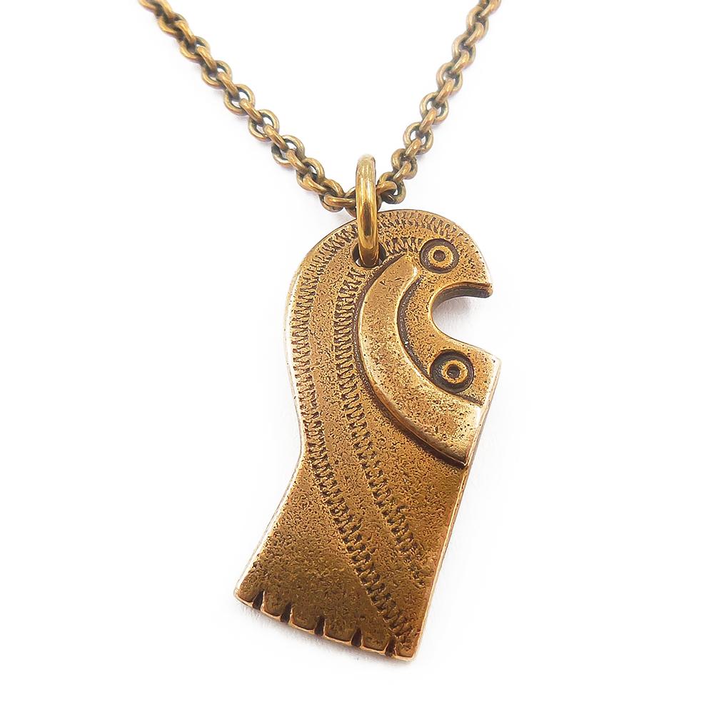 Luistarin lintu-riipus 71 cm ketju, pronssi Kalevala Koru #1