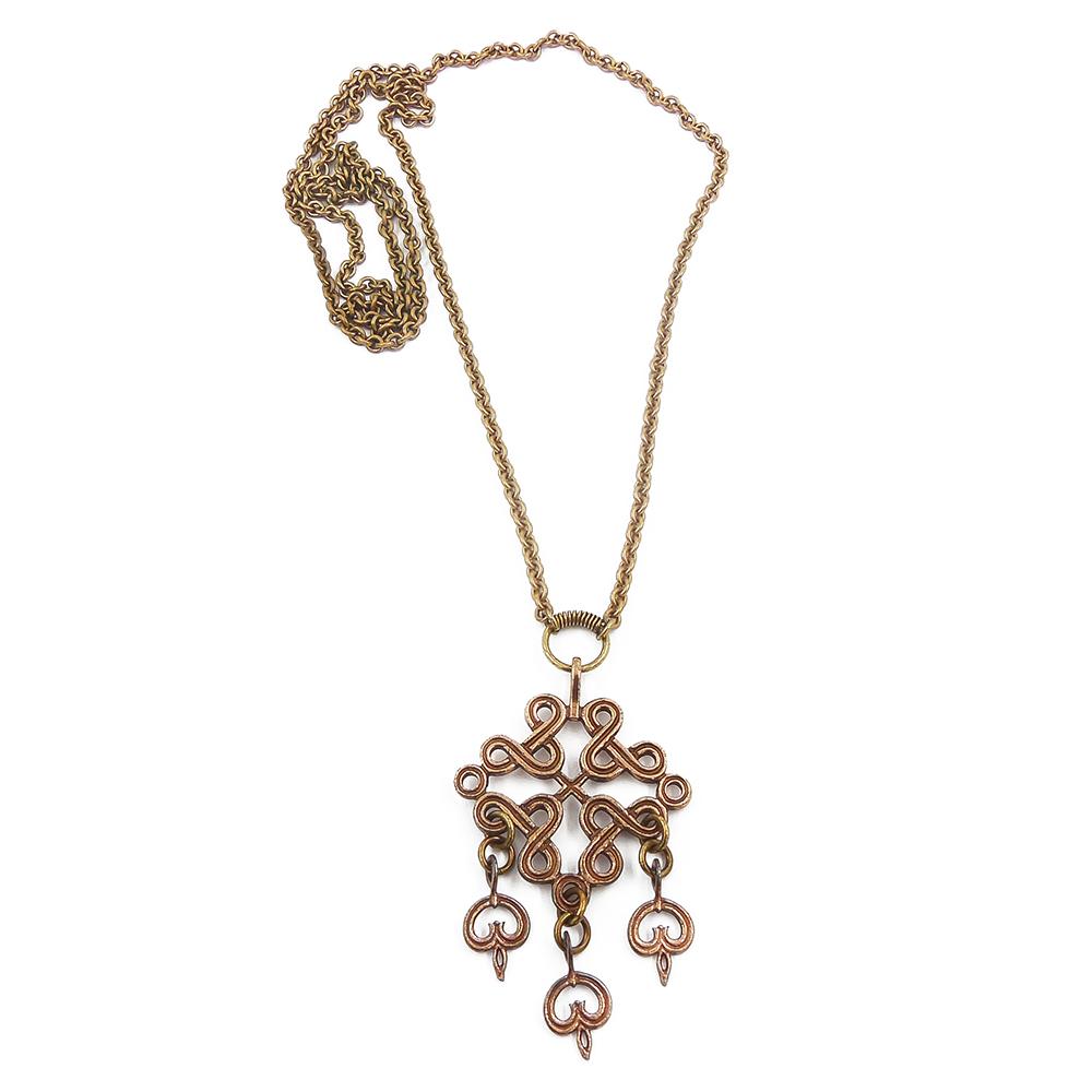 Kalevala Koru Karjalainen nauhapunos kääty, pronssia 80cm #0