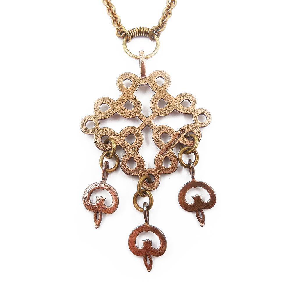 Kalevala Koru Karjalainen nauhapunos kääty, pronssia 80cm #2