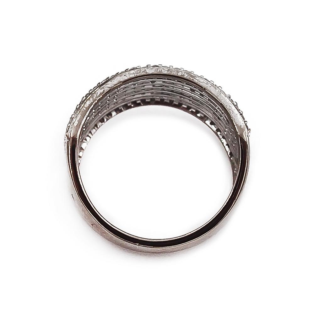 Valkokultainen timanttisormus 184kpl yht. 0.50ct W/Si 15 KJ #2