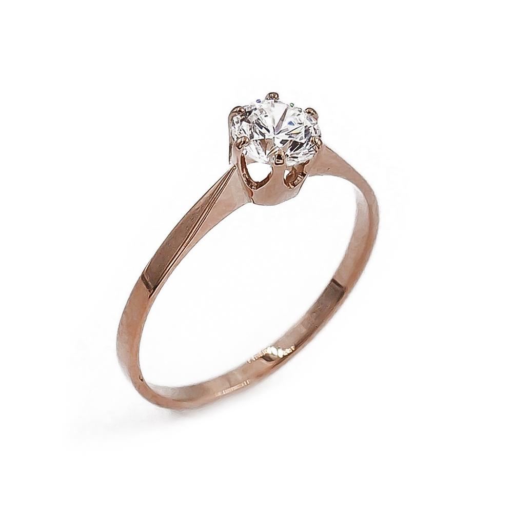 Kultainen kirkaskivinen zirkoniasormus 16.25 1997 Heinolan kulta #0