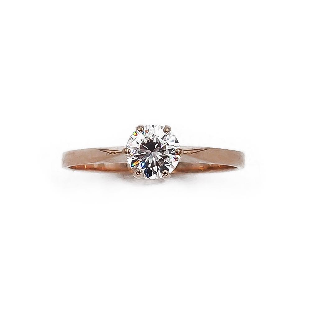 Kultainen kirkaskivinen zirkoniasormus 16.25 1997 Heinolan kulta #1