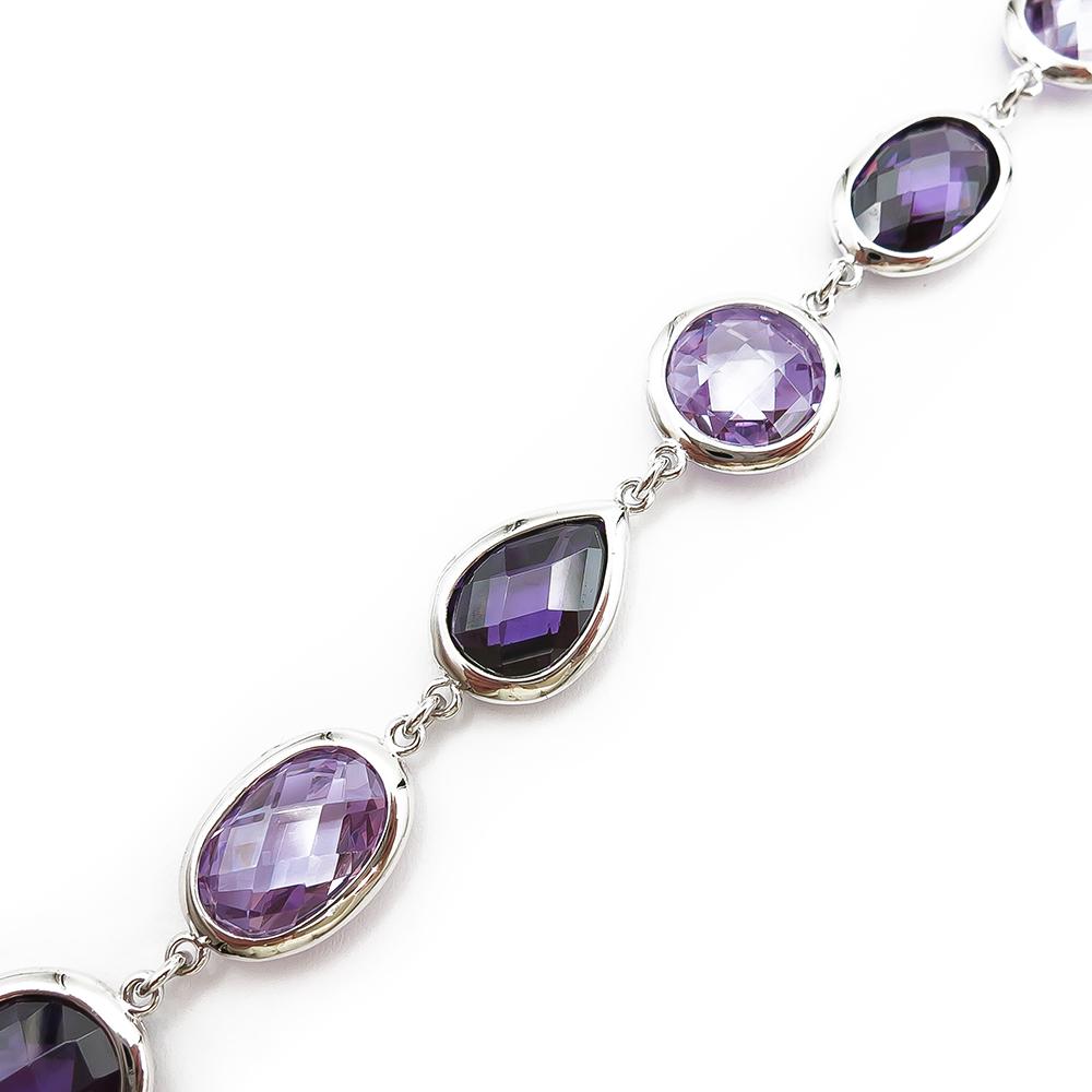 Ranneketju violetein kivin 19,5cm #1