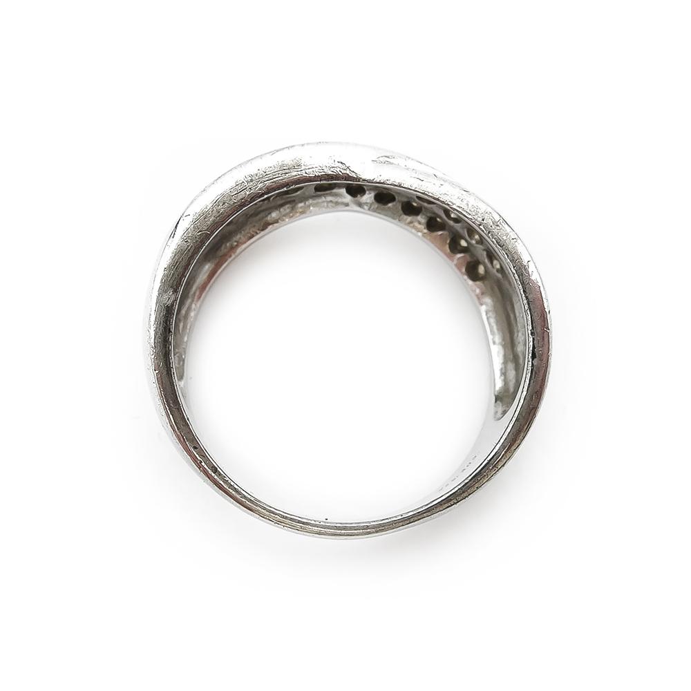 2-rivinen kirkaskivellinen sormus 18mm 	Golden Heart Korut Oy #2